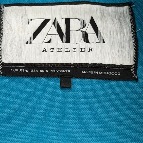 Zara Atelier Collection Jacquard Zodiac Signs and Faux Fur Collar Car Coat - Picture 3 of 11